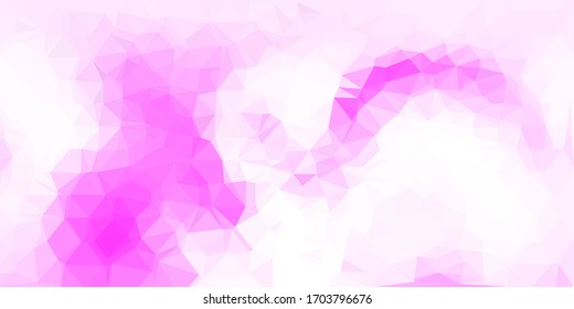 Light pink, yellow vector triangle mosaic template. Mosaic colorful illustration with triangle concept. Sample for your designs.