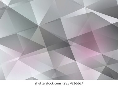 Light Pink, Yellow vector triangle mosaic background. Creative geometric illustration in Origami style with gradient. Textured pattern for your backgrounds.