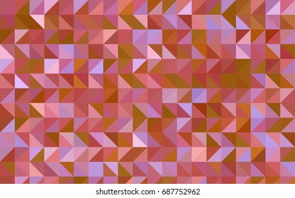 Light Pink, Yellow vector triangle mosaic pattern. Colorful abstract illustration with gradient. The completely new template can be used for your brand book.