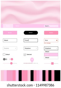 Light Pink, Yellow vector wireframe kit with abstract circles. Colorful abstract illustration with gradient lines. Beautiful layout for websites, landing pages.