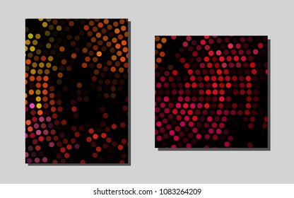 Light Pink, Yellowvector background for presentations. Glitter abstract design concept with text box. New design for a poster, banner of your website.