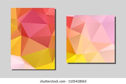 Light Pink, Yellowvector template for landing pages. Modern abstract design concept with colorful gradient. Completely new template for your brand book.
