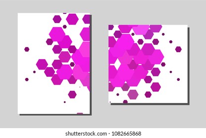 Light Pinkvector background for presentations. Beautiful colored sample in A4 size. Pattern can be used as a template for calendars.
