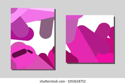 Light Pinkvector banner for websites. Beautiful colored sample in A4 size. Beautiful design for cover of notepads.