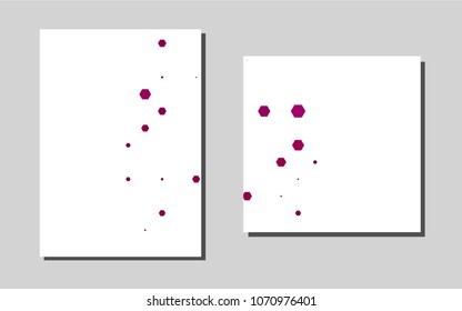 Light Pinkvector banner for websites. Glitter abstract design concept with text box. New design for a poster, banner of your website.