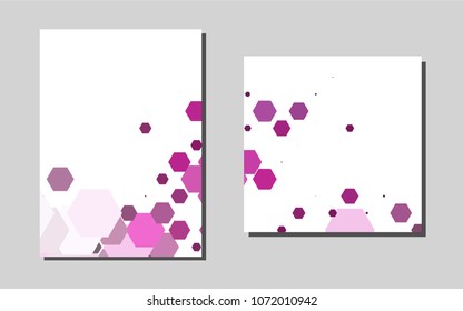 Light Pinkvector brochure for ui, ux design. Blurred decorative design in abstract style with textbox. Pattern for ads, leaflets, labels of your business.