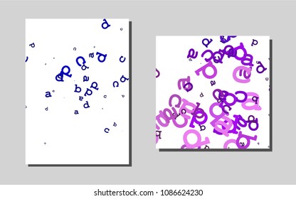 Light Pinkvector cover for Envelopes. Modern abstract design concept with colorful gradient. New design for a poster, banner of your website.