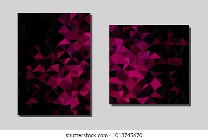 Light Pinkvector pattern for posters. Glitter abstract design concept with text box. Completely new template for your brand book.