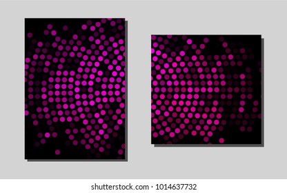 Light Pinkvector template for landing pages. Glitter abstract design concept with text box. Pattern can be used as a template for calendars.