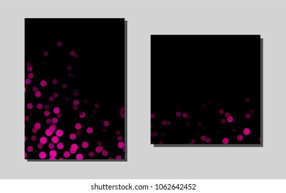 Light Pinkvector template for landing pages. Abstract booklet on colored background with gradient. New design for a poster, banner of your website.