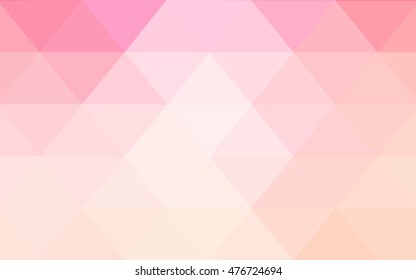 Light pink-yellow abstract mosaic background. Shining colored illustration in a brand-new style. The best triangular design for your business.