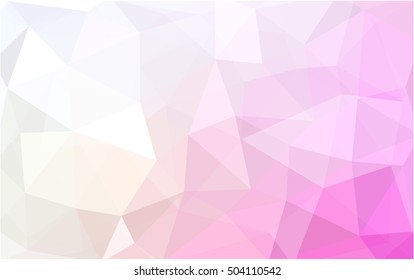 Light pink-yellow abstract mosaic background. Brand-new colored illustration in blurry style with gradient. A new texture for your design.