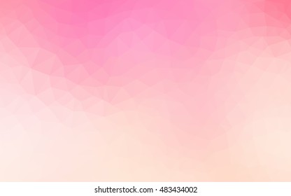 Light pink-yellow abstract mosaic template. Colorful illustration in abstract style with gradient. Brand-new style for your business design.