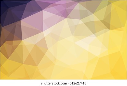 Light pink-yellow abstract polygonal background. A vague abstract illustration with gradient. A completely new design for your business.