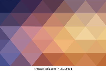 Light pink-yellow blurry triangle template. A sample with polygonal shapes. A completely new template for your business design.