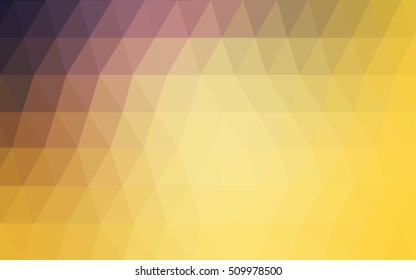 Light pink-yellow blurry triangle template. Modern geometrical abstract illustration with gradient. The template can be used as a background for cell phones.