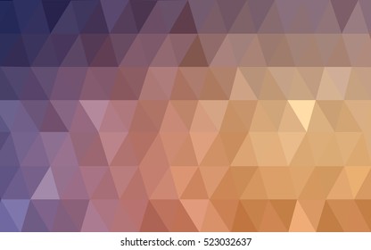 Light pink-yellow low poly background. Modern geometrical abstract illustration with gradient. Brand-new design for your business.