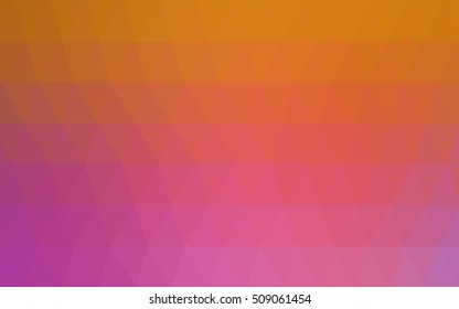 Light pink-yellow polygon abstract background. Modern geometrical abstract illustration with gradient. A new texture for your design.
