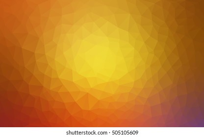 Light pink-yellow polygon abstract template. An elegant bright illustration with gradient. The template can be used as a background for cell phones.