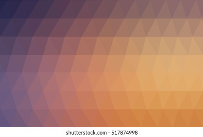 Light pink-yellow polygon abstract template. Shining illustration, which consist of triangles. A completely new design for your business.