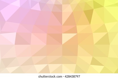 Light pink-yellow polygonal illustration, which consist of triangles. Triangular design for your business. Geometric background in Origami style with gradient. Light pink-yellow polygonal illustration, which consist of triangles. Triangular design for your business. Geometric background in Origami style with gradient.