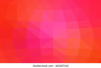 Light pink-yellow polygonal illustration, which consist of triangles. Triangular design for your business. Geometric background in Origami style with gradient.