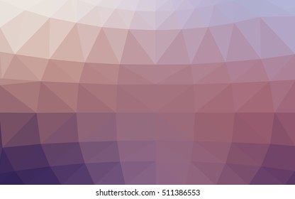 Light pink-yellow polygonal illustration, which consist of triangles. Triangular design for your business. Geometric background in Origami style with gradient.