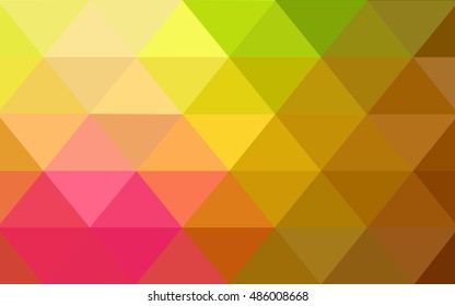 Light pink-yellow polygonal template. A completely new color illustration in a vague style. A completely new template for your business design.