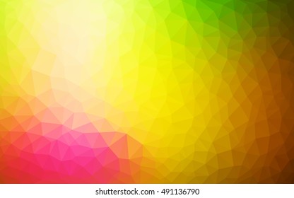 Light pink-yellow polygonal template. An elegant bright illustration with gradient. A new texture for your design.