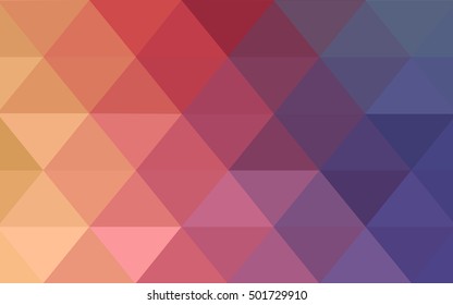 Light pink-yellow polygonal template. Geometric illustration in Origami style with gradient.  The best triangular design for your business.