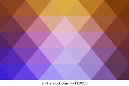 Light pink-yellow triangle mosaic template. Creative illustration in halftone style with gradient. A new texture for your design.