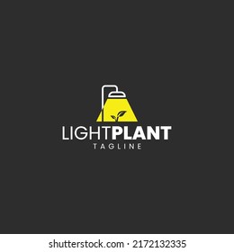 Light Plant logo. plants need light