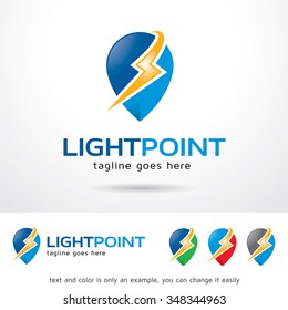 Light Point Logo Template Design Vector 