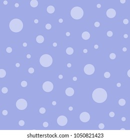 Light polka dots seamless pattern on purple background.
