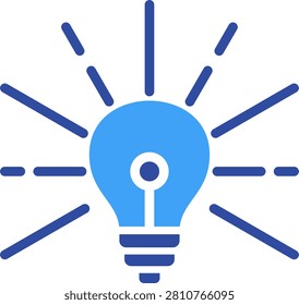 Light Pollution Icon, Element For Design