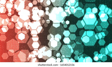 Light Polygon Technology background Hi-tech Digital and security Concept design,Free Space For text in put,Vector illustration.