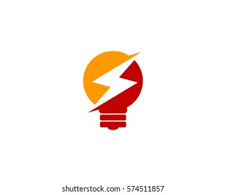 Light Power Energy Logo Design Element