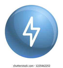 Light power icon. Outline light power vector icon for web design isolated on white background