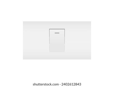 Light Power Switch. Saving Electricity and Energy Concept. Vector Illustration. 
