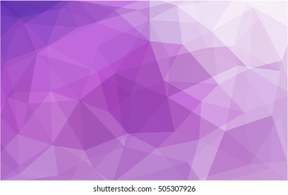 Light purple abstract mosaic background. Shining colored illustration in a brand-new style. The best triangular design for your business.
