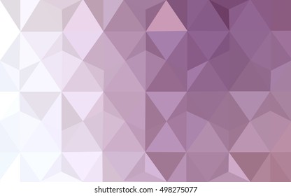 Light purple abstract mosaic pattern. Creative geometric illustration in Origami style with gradient. The textured pattern can be used for background.