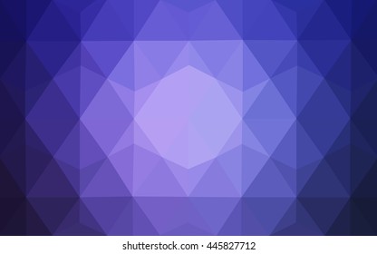 Light purple abstract mosaic template. Brand-new colored illustration in blurry style with gradient. The best triangular design for your business.