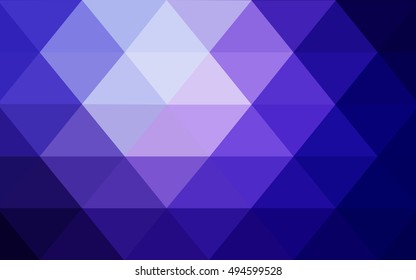 Light purple abstract mosaic template. Glitter abstract illustration with an elegant design. The polygonal design can be used for your web site.