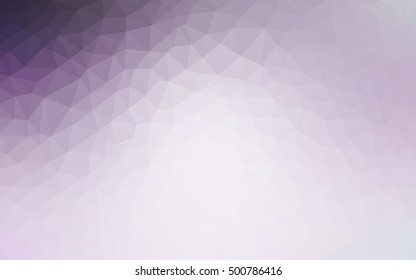 Light purple abstract polygonal template. Creative geometric illustration in Origami style with gradient. The completely new template can be used for your brand book.
