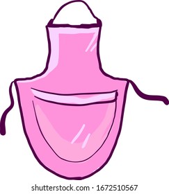 Manzana morada, ilustración, vector sobre fondo blanco.