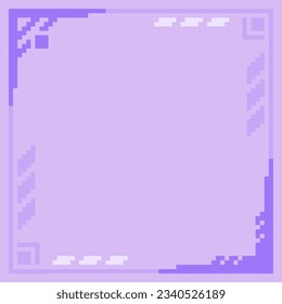 Light Purple Background with Futuristic Simple Frame Template