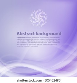 Light purple background with gradient and blend. Business style or technology clean design. Modern vector backdrop with violet gradient and wave. Template cover or page