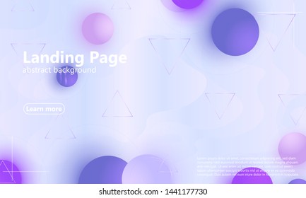 Light purple background. Violet soft backdrop. Website template. Web design landing page. Vector illustration.