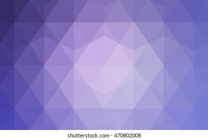 Light purple blurry triangle background. Creative geometric illustration in Origami style with gradient. Triangular pattern for your business design.