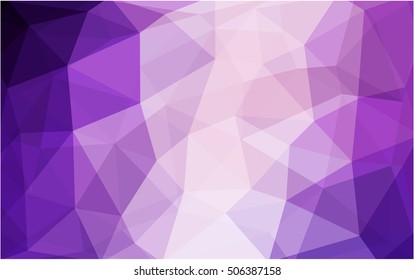 Light purple blurry triangle background. Glitter abstract illustration with an elegant design. Brand-new style for your business design.